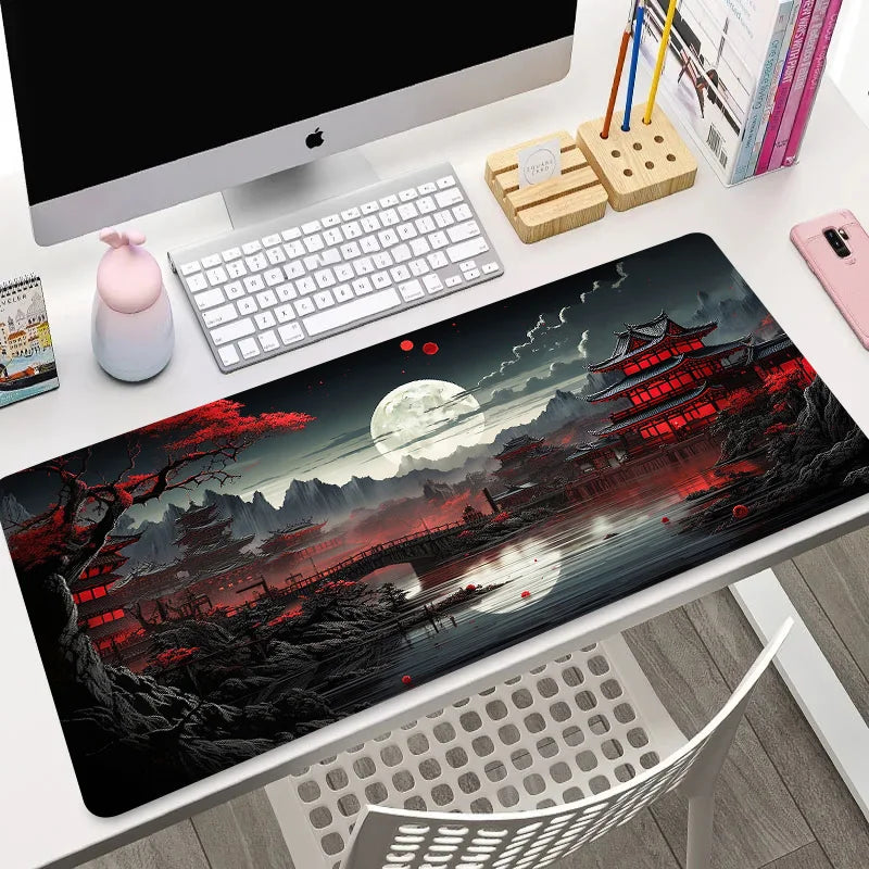 Tapis de Souris Gaming “Moonlight Temple” – Mystère, Sérénité et Précision