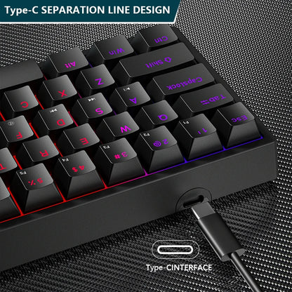 Clavier Mécanique Gaming EDUP K620 Mini RGB – 61 Touches